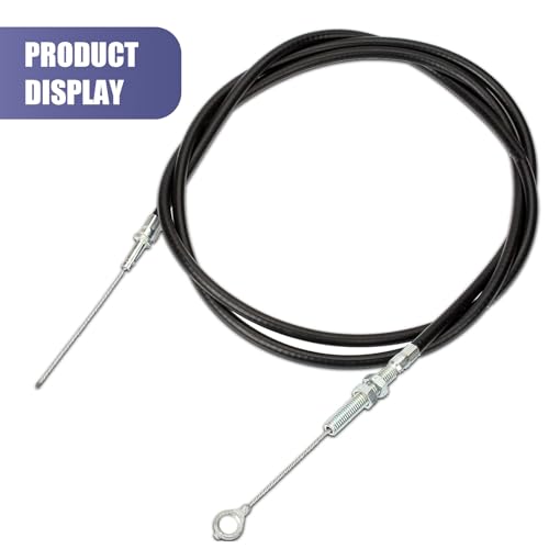 Nowkont 1 PC Car Throttle Control Assembly, Looped 71-inch Throttle Control Cable with Sleeve Cable, Modification Replacement Repair Parts, Suitable for Most Cars, Karts, and Bicycles (Black)