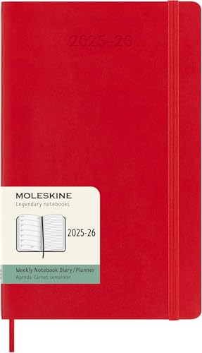 Moleskine Classic 18 Month 2025-2026 Weekly Planner, Soft Cover, ...