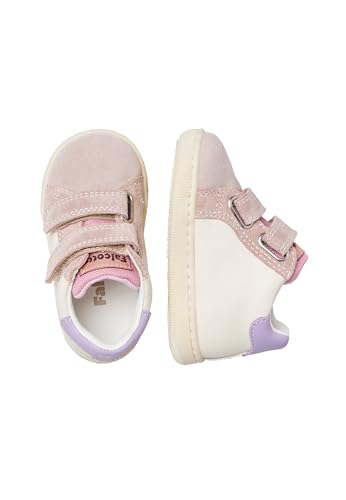 Naturino Girls Falcotto Kiner VL (Toddler) Sneaker, Milk/Cipria/Violet, 82