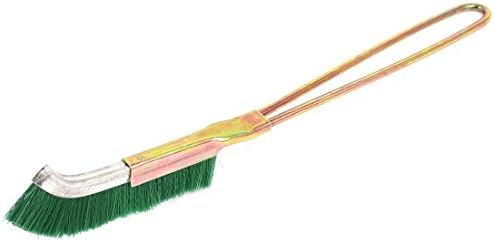Aexit 23cm Long Painting Supplies & Wall Treatments Handheld Metal Handle Bent Head Nylon Cleaning Paint Rollers Brush Green