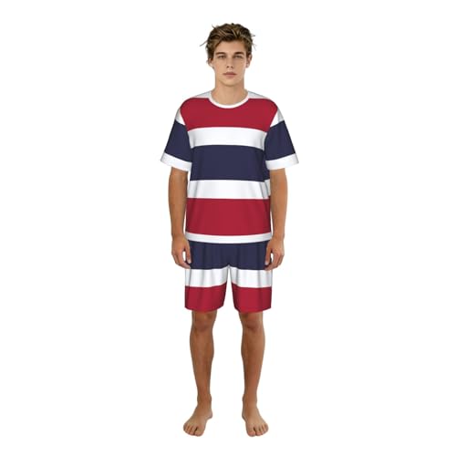 Pyjama homme drapeau Thaïlande ensemble vêtement de nuit et loungewear décontracté