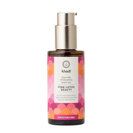 khadi PINK LOTUS BEAUTY Ayurvedisches Hydrating Body Oil - Harmonisierendes & feuchtigkeitsspendendes Sinnes-Öl - 100% pflanzlich & natürlich - 100ml
