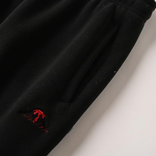 Men's Winter Big and Tall Fleece Pants Sherpa Lined Sweatpants Active Running Jogger Pants4