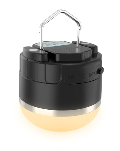 Lanterne de camping 1000LM rechargeable étanche à haute luminosité continue