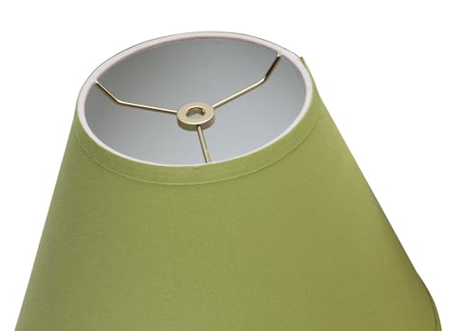 Image of Aspen Creative 32640 Transitional Empire Shape Spider Construction Lamp Shade in Lime Green, 6 inch Top x 12 inch Bottom x 9 inch Slant Height