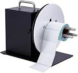 OJELVQRLM Label Rewinder Machine, 1-3 Inch Adjustable Core, Automatic Label Rewinding Roller,185mm Max Rewind Diameter, 1-8 in/s Speed Control, for Barcode Printer, Warehouse & Office.