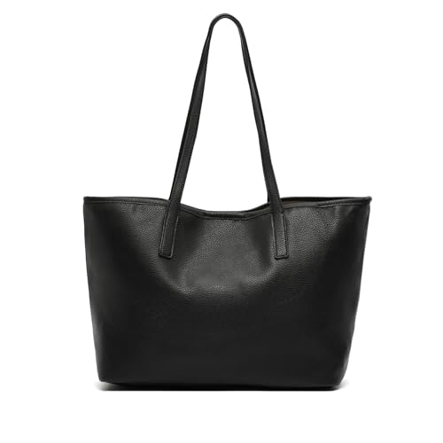 MISAKO Rufus Shopper-Computertasche mit Laptop-Fach (13,3") Damen - Rufus Schwarz 27x33x15 cm