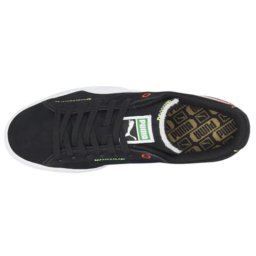 PUMA Mens Suede Displaced Lace Up Sneakers Shoes Casual - Black - Size 8.5 M4