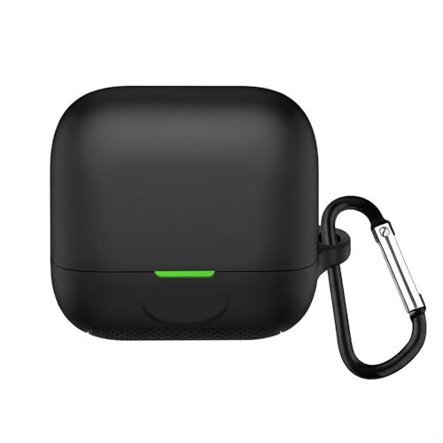 VALRIX �Ή� EarFun Air Pro 4 + / Plus �P�[�X �t��V���R���f�� �y�� �L�Y�h�~ �X���� �ϏՌ� �h�o �����h�~ �_�炩�� LED�� ���C�����X�[�d�Ή� �J���r�i�t��(�u���b�N)