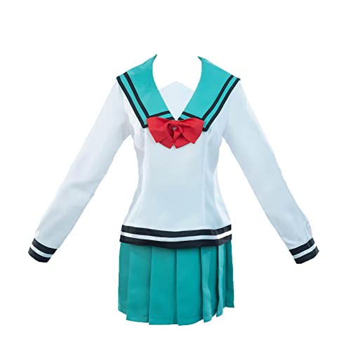 Nuoqi Saiki Kusuo no Psi Nan Cosplay Costume Mens Anime Upgrade Student Suit Full Set (Large, Women-White)