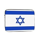 Funda para portátil con estampado de bandera israelí, resistente al agua, para hombre y mujer