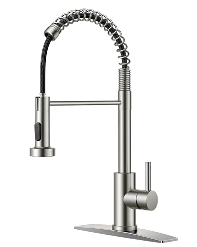 FORIOUS Kitchen Faucets, Brushed Nickel...