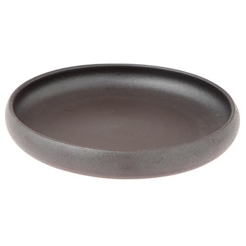 丸伊製陶 信楽焼 へちもん ボウル 鉢 直径約18cm 花わび ブラック MR-3-4275