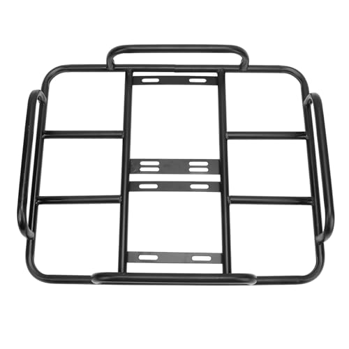 Asixxsix Food Delivery Box Rack, Universal Delivery Food Bag Rack Rear Grille 80kg Loading Heavy Duty Seamless Round Iron Tube Delivery Food Box Bracket for Electric Motorcycle