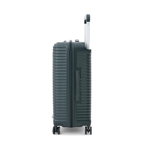 Image of NOVEX Robo Check-in Size Hard Luggage | Unbreakable Polycarbonate Suitcase with 8 Smooth Spinner Wheels, TSA Lock, Anti-Theft Zipper, Lightweight Travel Trolley with 5-Year Warranty - Olive Green