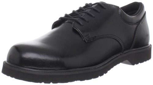 Bates Men's High Shine Duty Oxford, Black, 11 M US