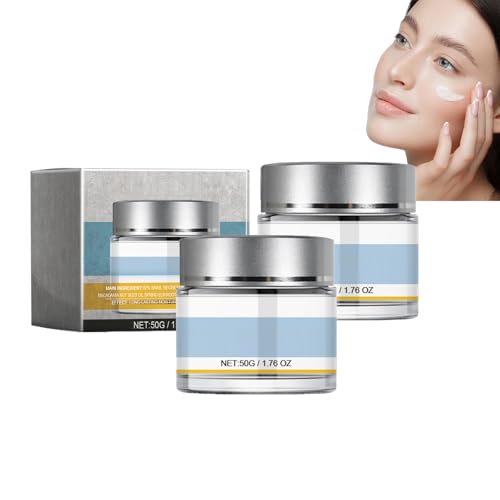 Dyceittdia 2PCS Crema de Caracol, Crema Hidratante de Mucina de Caracol, Crema Reafirmante y Rebozante, Crema Hidratante de Caracol, 2pcs*50g, cream4