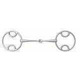 Deportes Cabezas de acero inoxidable korsteel Beval Hunter Equestrian – Bocado para caballos (4 1/2), color plateado