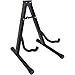 iGadgitz Xtra U6995 - Soporte Guitarra Suelo A Frame Stand Guitarra Pie Guitarra Electrica Bass Stand Guitarra Española Portátil con Brazos de Espuma - Clásica, Acústico, Eléctrica, Bajo - Negro