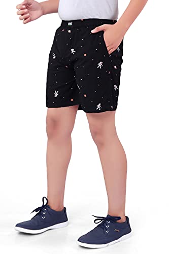 Image of UNOseven Boys Printed Regular Shorts - Side Pockets - Pure Cotton - Available in L & XL
