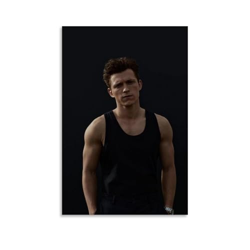JQUQMJZE Tom Holland - Póster de personajes de cantante, actor y atleta, póster de retrato para decoración de pared, lienzo, decoración de casa, estética, 30 x 45 cm, estilo sin marco, 14
