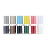 FUJIX フジックス ミシン糸 ポリスパン 60番 100m巻 12色セット 1225400