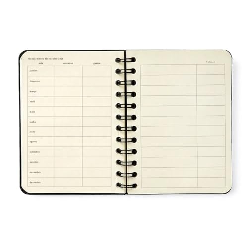 Agenda Planner Wire-O 2024 Pólen Semanal Journal 11,5X16 Tropicália Caramelo, Cicero