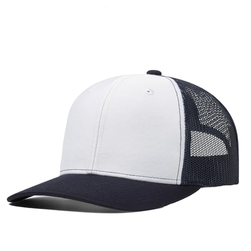 Image of Quanhaigou Trucker Hat - Mesh Snap Back - Unisex Adjustable Baseball Cap - Outdoor Hats for Men Women