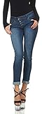  Buena Vista Malibu Stretch Denim Damen Jeanshose mit dekorativer Knopfleiste Midstone XS
