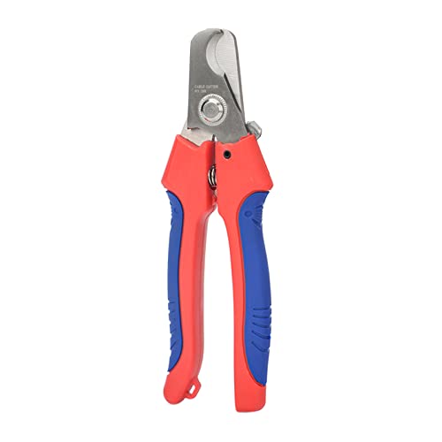 Yuly WX-206 Photovoltaic Cable Cutter Single Core Cable Solar Wire Cutting Pliers For 24mm2 Scissors High Carbon Steel Carbon Steel Pliers Electronics Cutter, Blue
