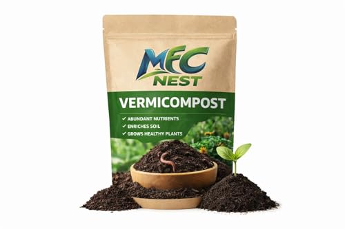 Image of Vermicompost Organic Fertilizer - 100% Natural, Chemical Free Compost for Plants & Gardening | Improves Soil Fertility & Plant Growth 5kg (5 kg)