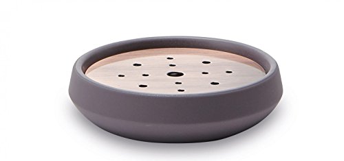 Preisvergleich Produktbild Seifenschale mit Metalleinsatz Opaco Aquanova Farbe Malve Mauve