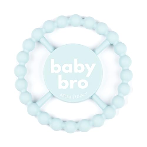 Image of Baby Teether by Bella Tunno, Silicone Teethers for Babies 3-6 Months, 6-12 Months, Toys, Pacifier, Teething Relief, Boys, Girls, Baby Bro