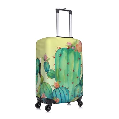 Travel Luggage Cover Fashion Suitcase Protector Funny Cactus Spandex Baggage Covers Washable Suitcase Covers Anti-Scratch Luggage Cover Protectors Fits 18-32 Inch Suitcases Large2