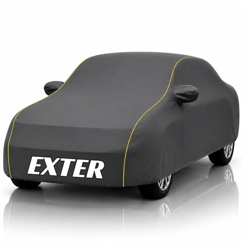 Image of Safe-Cars New Grey 100% Waterproof Exter Car Cover | Polyester Car Body Cover for Rain & Sun | UV Protection, Dustproof, Scratch Resistant, Windproof, Heat Resistant, Custom Fit