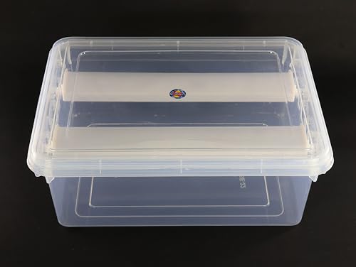Image of NMII Plastic Bangle Storage Chudi Box | Transparent Multipurpose Jewelry Organizer with Secure Lid & 2 Rods for Bangles | Durable & Lightweight | Perfect for Bangles, Bracelets & Kada for Home, Travel