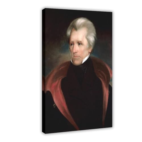 Affiches Andrew Jackson Art Mural Grand Format Pour Ambiance Cabinet Nuances Sombres