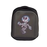 Mochila LED Personalizável Bluetooth Inteligente Display Digital para Imagens e Textos Criativos (Azul Bebê - Tela de 25x25 cm)