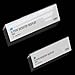 ECKEK 5 Pack Desk Name Plate Holder, Acrylic Sign Holder for Table Display, V Shape Double Sided Nameplate (150*60MM/5.91x2.36 inches)