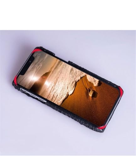 Coque rigide Samsung S24 cuir véritable marron 3D - 5