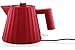Alessi Plissè MDL06/1 R - Bollitore Elettrico di Design in Resina Termoplastica, Presa Inglese, 100 cl, Rosso