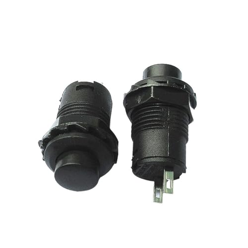 Interrupteur bouton DS-427 noir 12mm finition soignée et haute précision