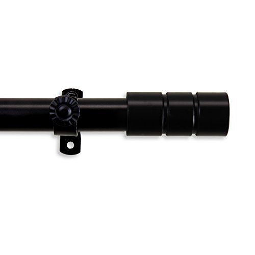 Theo Curtain Rod 66-120 inch - Black