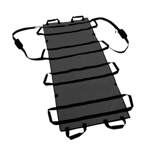 Camilla Blanda for Uso doméstico Camilla de primeros auxilios médica ajustable, portátil, emergencia, con soporte suave, lona gruesa, for pacientes mayores parálisis(Black Upgrade 1.8M)