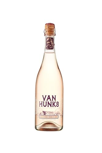 Van Hunks Non-Alcoholic Sparkling Rosé Wine – Dry, Zero Sugar, De...