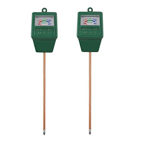 Alotpower Soil Moisture Sensor Meter 2 Pack, Moisture Sensor Hygrometer for Garden, Farm, Lawn Plants Indoor & Outdoor(No Battery Needed)