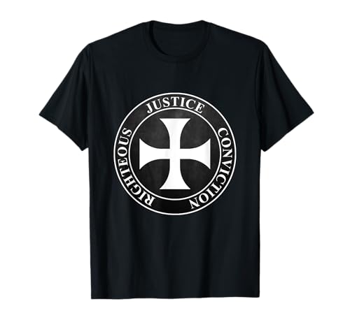 Virtudes templarias del símbolo medieval de los templarios Camiseta
