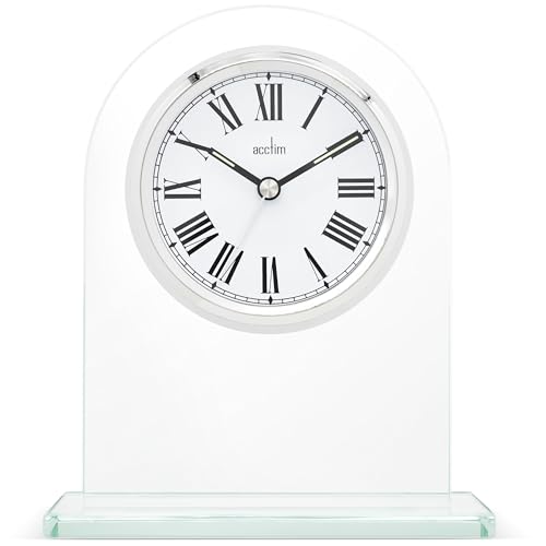 Reloj de chimenea estilo clásico Adelaide 36537 de cristal analógico 2