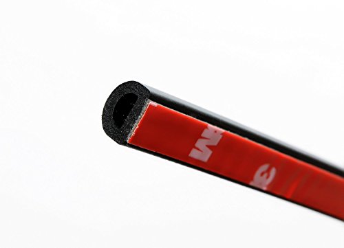 D-Shape Weather Stripping Rubber Seal soundproofing Hollow for Door, Window, Trunk, Engine Cover (33 Feet)