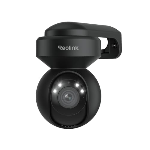 Reolink 5MP PTZ Caméra Surveillance WiFi Extérieure Zoom Optique 3X Suivi Automatique Détection Humaine Vision Nocturne en Couleur 2,4GHz 5GHz Audio Bidirectionnel Cloud, E1 Outdoor Blanc